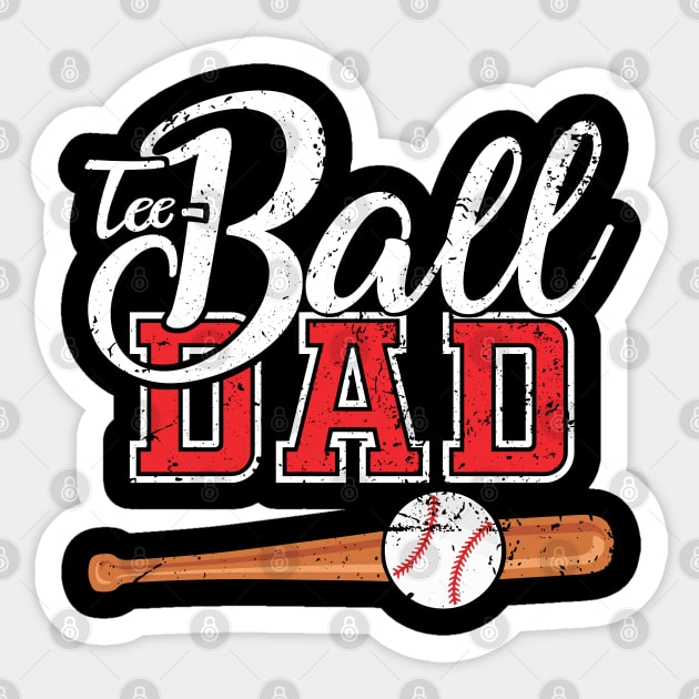 Teeball Dad - Funny Baseball - Father's Day 2021 Sticker by Charaf Eddine